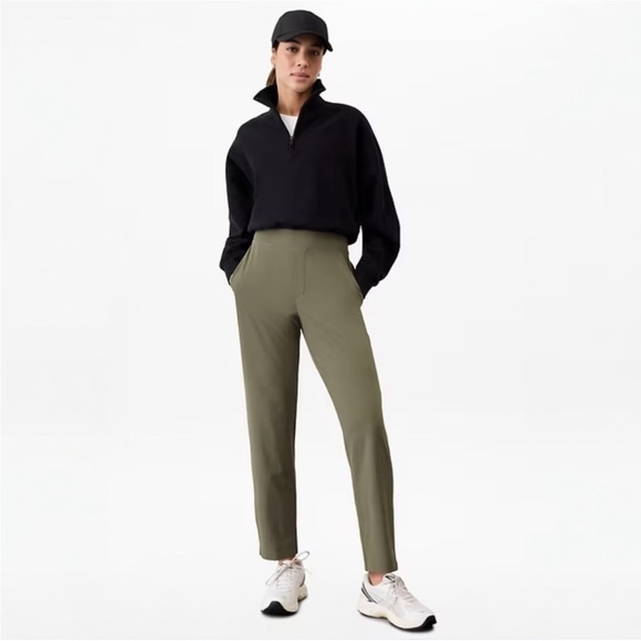 Athleta Pants - Athleta Brooklyn Mid Rise Ankle Pant NWOT 6 in color Moss